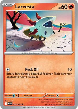 Larvesta - 15/086 [SV: Black Bolt] Reverse Holofoil