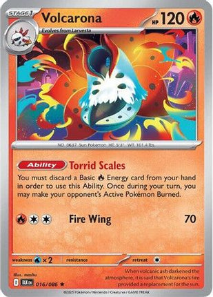 Volcarona - 16/086 [SV: Black Bolt] Reverse Holofoil