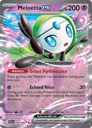 Meloetta ex - 44/086 [SV: Black Bolt] Holofoil