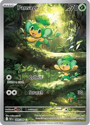 Pansage - 089/086 [SV: Black Bolt] Holofoil