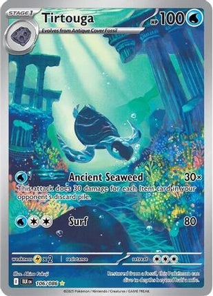 Tirtouga - 106/086 [SV: Black Bolt] Holofoil