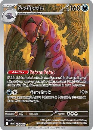 Scolipede - 134/086 [SV: Black Bolt] Holofoil