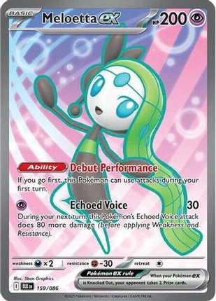 Meloetta ex - 159/086 [SV: Black Bolt] Holofoil