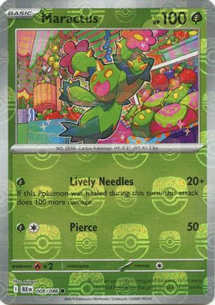 Maractus (Master Ball Pattern) - 8/086 [SV: Black Bolt] Holofoil