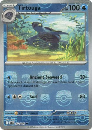 Tirtouga (Master Ball Pattern) - 22/086 [SV: Black Bolt] Holofoil