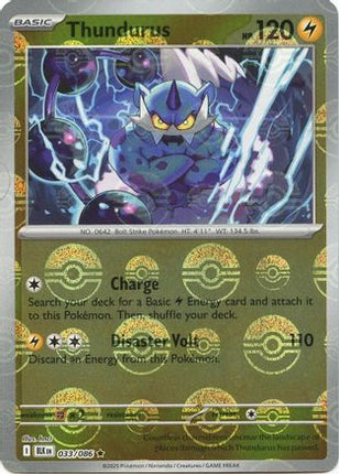 Thundurus (Poke Ball Pattern) - 33/086 [SV: Black Bolt] Holofoil