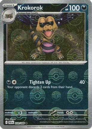 Krokorok (Poke Ball Pattern) - 58/086 [SV: Black Bolt] Holofoil