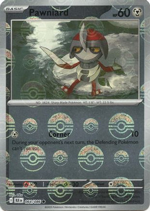 Pawniard - 066/086 (Poke Ball Pattern) [SV: Black Bolt] Holofoil