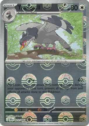 Tranquill (Poke Ball Pattern) - 72/086 [SV: Black Bolt] Holofoil
