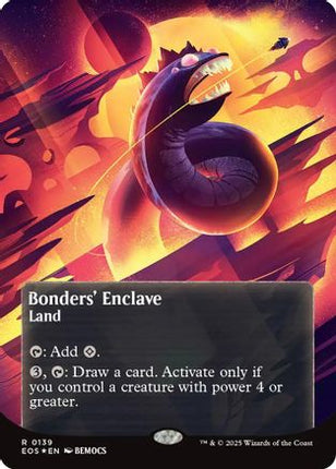 Bonders' Enclave (0136) (Borderless) (Galaxy Foil) [Edge of Eternities: Stellar Sights] Foil