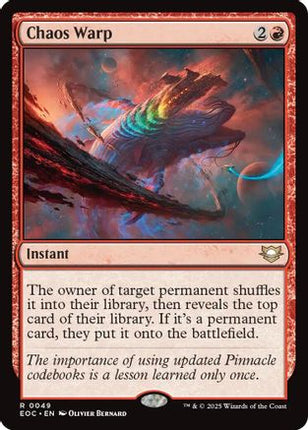 Chaos Warp [Commander: Edge of Eternities]