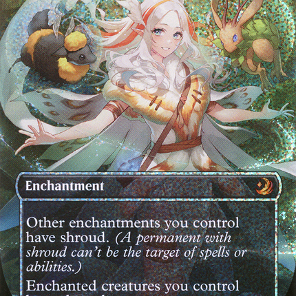 Greater Auramancy (Borderless) [Wilds of Eldraine: Enchanting Tales] Confetti Foil