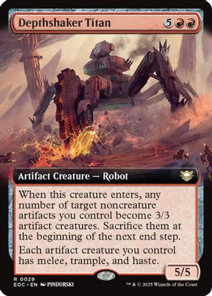 Depthshaker Titan (Extended Art) [Commander: Edge of Eternities]
