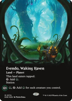 Evendo, Waking Haven (Borderless) (Galaxy Foil) [Edge of Eternities] Foil