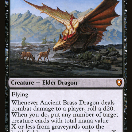 Ancient Brass Dragon [Commander Legends: Battle for Baldur's Gate]