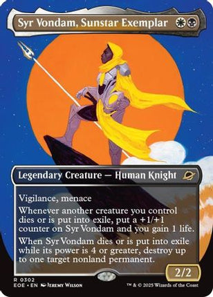 Syr Vondam, Sunstar Exemplar (Borderless) [Edge of Eternities] Foil