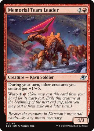 Memorial Team Leader [Edge of Eternities] Foil