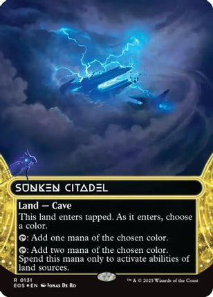 Sunken Citadel (0131) (Borderless) (Galaxy Foil) [Edge of Eternities: Stellar Sights] Foil