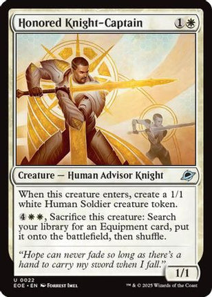 Honored Knight-Captain [Edge of Eternities] Foil
