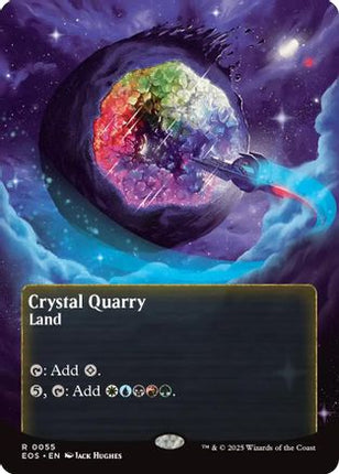 Crystal Quarry (0055) (Borderless) [Edge of Eternities: Stellar Sights] Foil