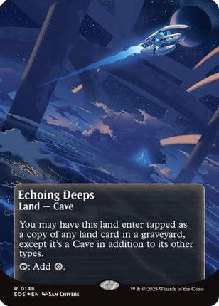 Echoing Deeps (0148) (Borderless) (Galaxy Foil) [Edge of Eternities: Stellar Sights] Foil