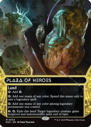 Plaza of Heroes (0033) (Borderless) [Edge of Eternities: Stellar Sights] Foil