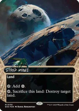 Strip Mine (0130) (Borderless) (Galaxy Foil) [Edge of Eternities: Stellar Sights] Foil