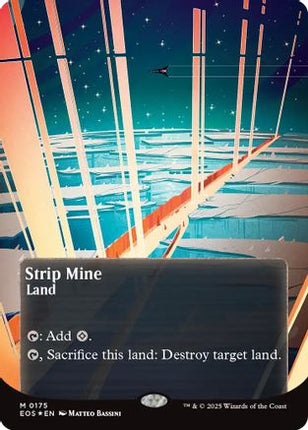 Strip Mine (0175) (Borderless) (Galaxy Foil) [Edge of Eternities: Stellar Sights] Foil