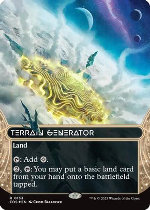 Terrain Generator (0133) (Borderless) (Galaxy Foil) [Edge of Eternities: Stellar Sights] Foil