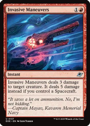 Invasive Maneuvers [Edge of Eternities] Foil