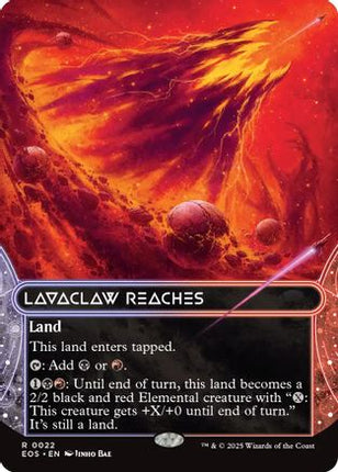 Lavaclaw Reaches (0022) (Borderless) [Edge of Eternities: Stellar Sights] Foil