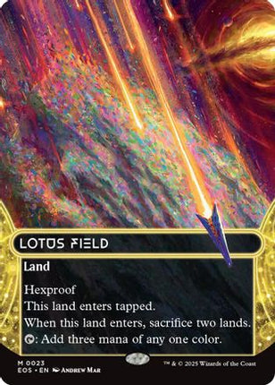 Lotus Field (0023) (Borderless) [Edge of Eternities: Stellar Sights] Foil