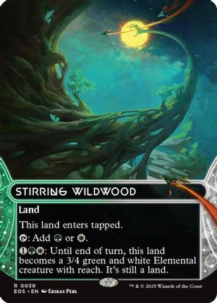 Stirring Wildwood (0039) (Borderless) [Edge of Eternities: Stellar Sights] Foil