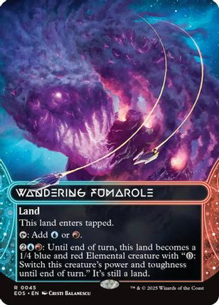 Wandering Fumarole (0045) (Borderless) [Edge of Eternities: Stellar Sights] Foil