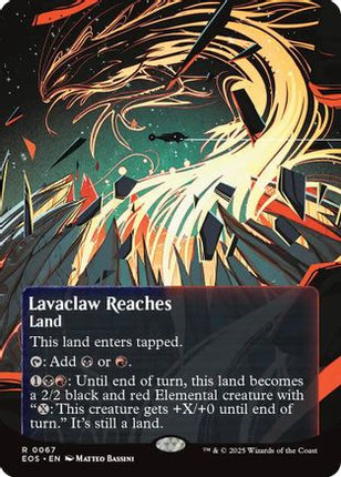 Lavaclaw Reaches (0067) (Borderless) [Edge of Eternities: Stellar Sights] Foil
