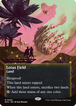 Lotus Field (0068) (Borderless) [Edge of Eternities: Stellar Sights] Foil