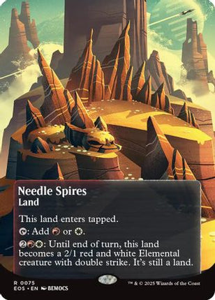 Needle Spires (0075) (Borderless) [Edge of Eternities: Stellar Sights] Foil