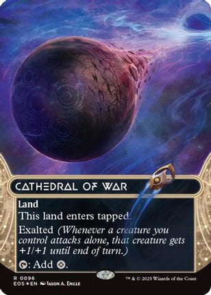 Cathedral of War (0096) (Borderless) (Galaxy Foil) [Edge of Eternities: Stellar Sights] Foil