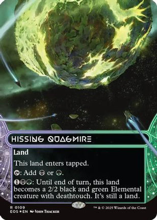 Hissing Quagmire (0109) (Borderless) (Galaxy Foil) [Edge of Eternities: Stellar Sights] Foil