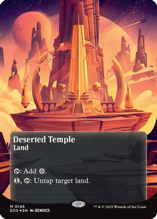 Deserted Temple (0146) (Borderless) (Galaxy Foil) [Edge of Eternities: Stellar Sights] Foil