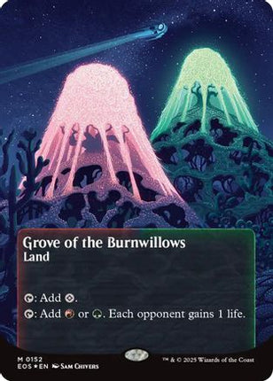 Grove of the Burnwillows (0152) (Borderless) (Galaxy Foil) [Edge of Eternities: Stellar Sights] Foil