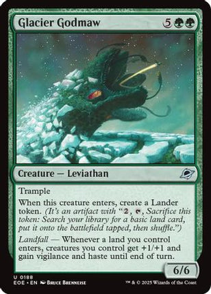 Glacier Godmaw [Edge of Eternities] Foil