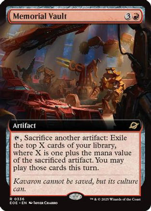 Memorial Vault (Extended Art) [Edge of Eternities] Foil