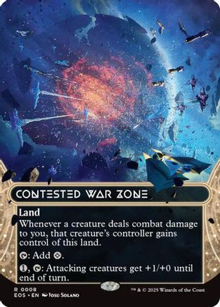 Contested War Zone (0008) (Borderless) [Edge of Eternities: Stellar Sights] Foil