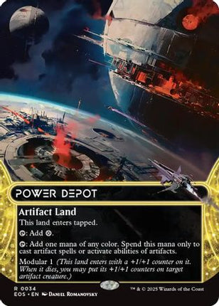 Power Depot (0034) (Borderless) [Edge of Eternities: Stellar Sights] Foil