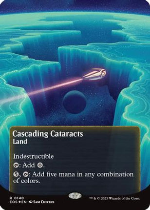 Cascading Cataracts (0140) (Borderless) (Galaxy Foil) [Edge of Eternities: Stellar Sights] Foil