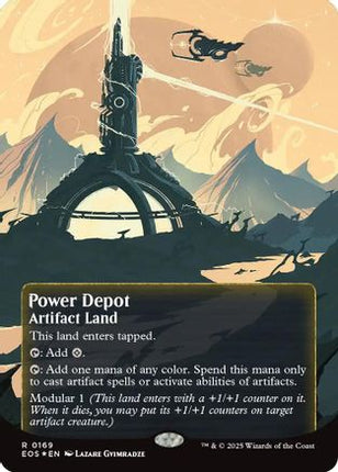 Power Depot (0169) (Borderless) (Galaxy Foil) [Edge of Eternities: Stellar Sights] Foil