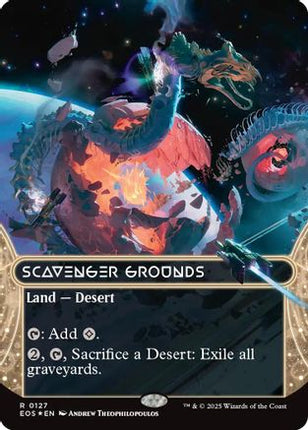 Scavenger Grounds (0127) (Borderless) (Galaxy Foil) [Edge of Eternities: Stellar Sights] Foil