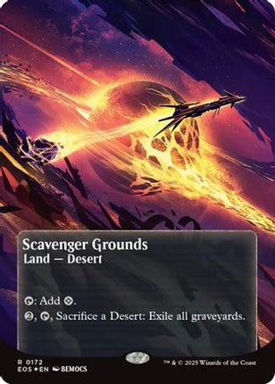 Scavenger Grounds (0172) (Borderless) (Galaxy Foil) [Edge of Eternities: Stellar Sights] Foil