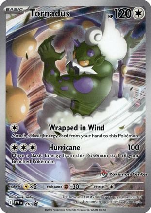 Tornadus - 210 (Pokemon Center Exclusive) - 210/null [SV: Scarlet & Violet Promo Cards] Holofoil